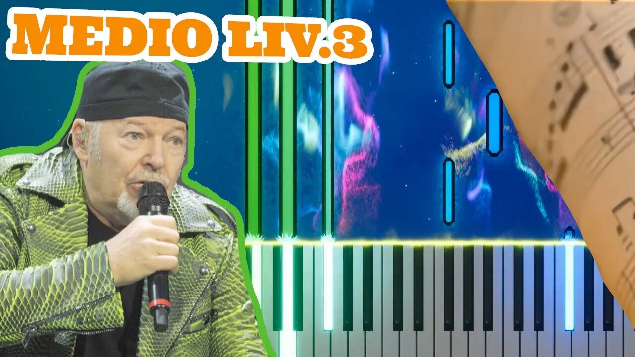 COME NELLE FAVOLE PIANO TUTORIAL MEDIO LIV 3 + SPARTITO GRATIS VASCO ROSSI PIANO COVER