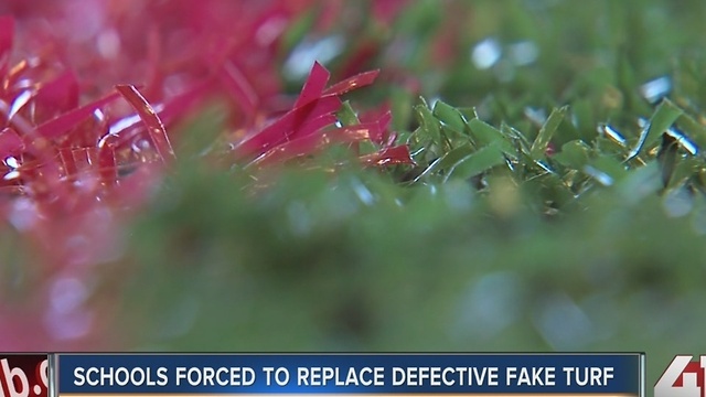 Schools forced to replace defective fake turf