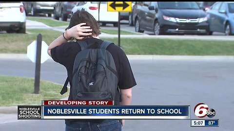 Noblesville students return to class days after school shooting