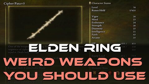 WEIRD WEAPONS OF ELDEN RING_ CIPHER PATA