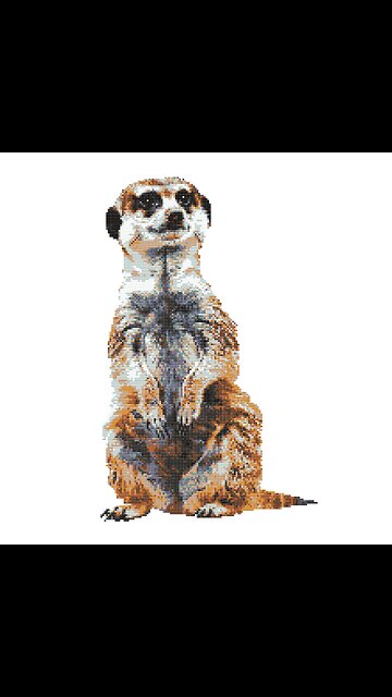 CUTE MEERKAT Cross Stitch Pattern by Welovit Cross Stitch | welovit.net | #welovit #crossstitch