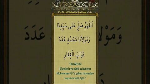 SALAVATI ŞERİFE-10 #salavat