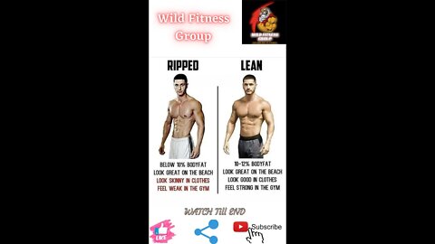 🔥Ripped v/s lean🔥#fitness🔥#wildfitnessgroup🔥#shorts🔥