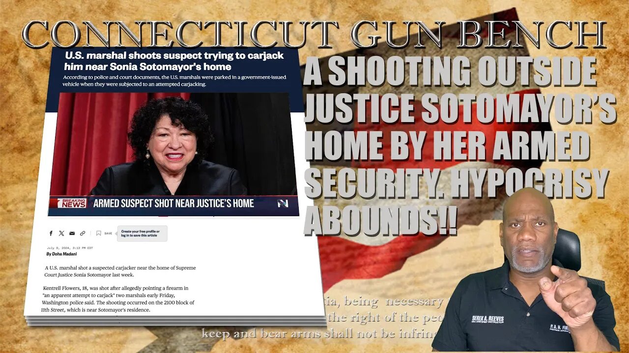 Supreme Court Justice Sotomayor's Security Shoots Carjacker, She's Anti Gun But Has Armed Protection