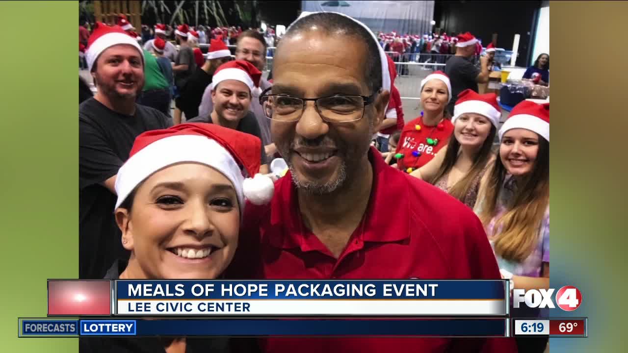 Thousands of holiday meals packed at Meals of Hope event in Lee County