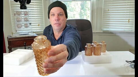 Set of 6 Small Diamond Bud Vases by ComSaf