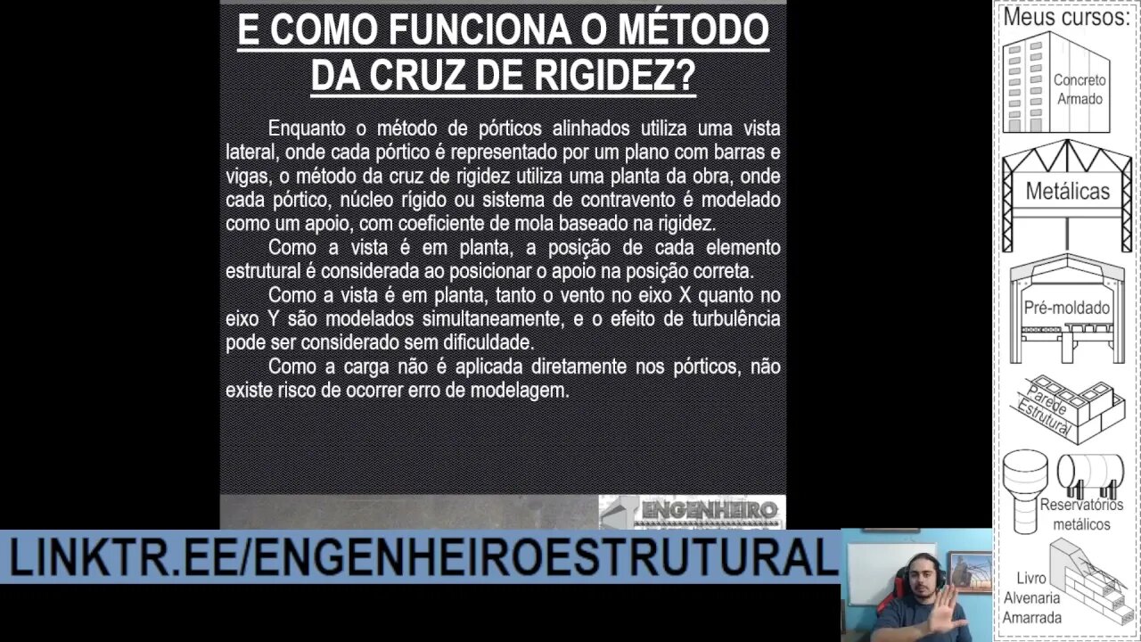 Ventos em predios - porticos alinhados vs cruz de rigidez - Eng. Estrutural