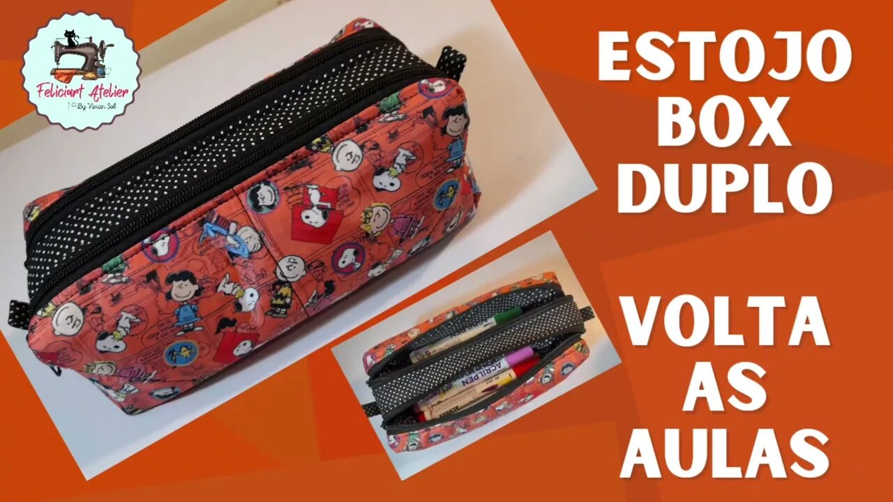 Lucre Muito com esse Estojo Box Duplo Volta ás Aulas - Fácil Iniciantes .