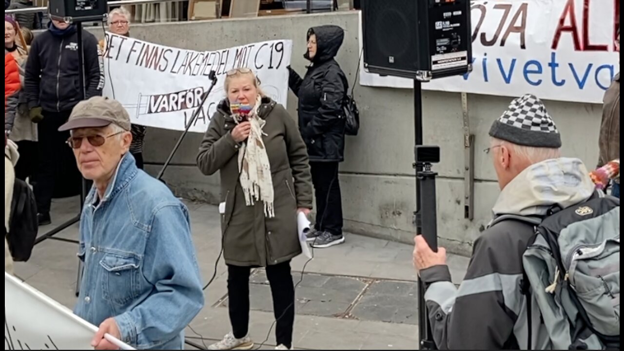 Marianne Liljeholt, modig sjuksköterska, står upp för barnen, Manifestationen Avslöja ALLA lögner!