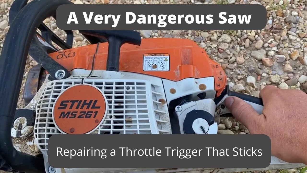 Fixing a Throttle Trigger on Stihl MS 261 Chainsaw