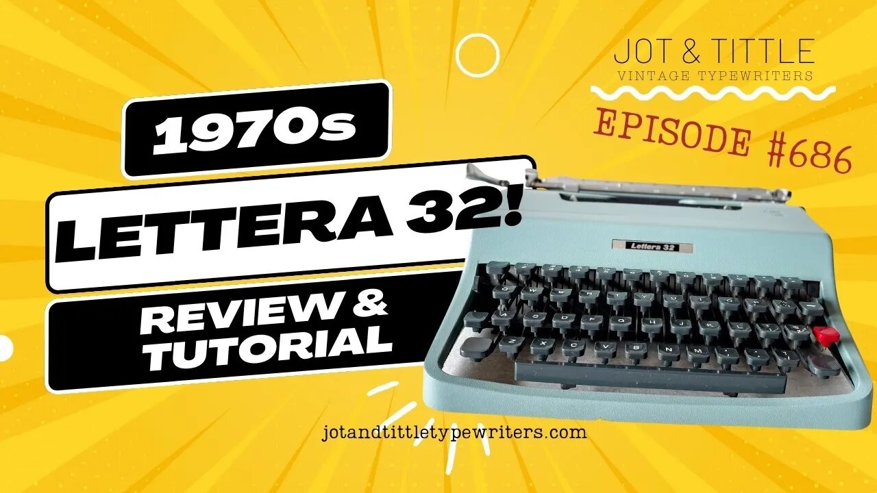 EPISODE #686 | Comparing a LETTERA 32 ultra-portable with other smaller typewriters (TUTORIAL)