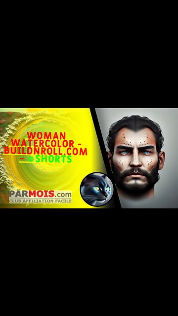 Woman Watercolor - BuildNRoll.com - #shorts