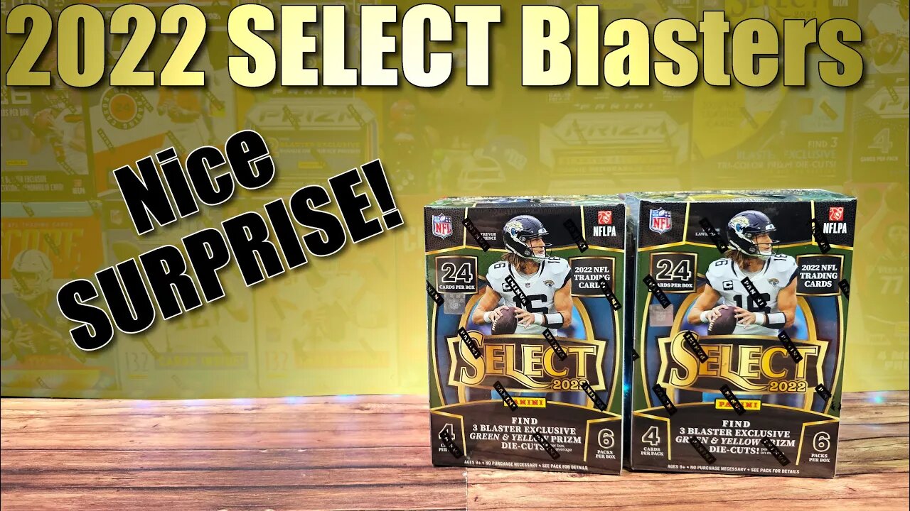 PULLED A NICE SURPRISE | 2022 Select Football Blaster Box x2 - Die-Cut Football Cards