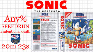 Sonic the Hedgehog 1 [SMS 1991] Any% [20'23"] 33rd place | SEGA Master System Marceau