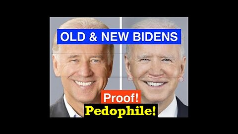 Old & New Pedophile Clone Joe Biden! Proof they are 2 different Men! [03.10.2023]