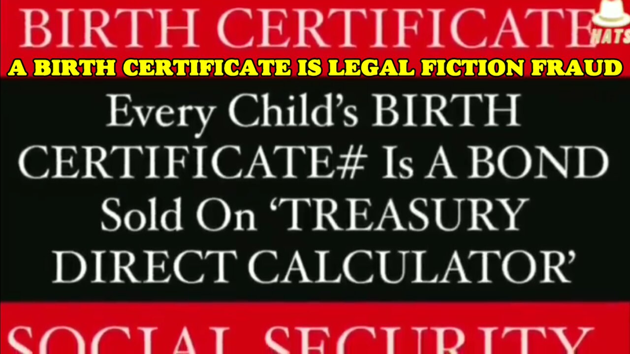 A BIRTH CERTIFICATE IS LEGAL FICTION FRAUD