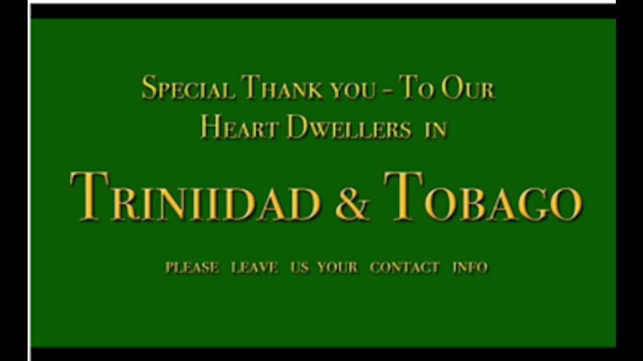 Special Thank You to Heartdwellers in Trinidad & Tobago