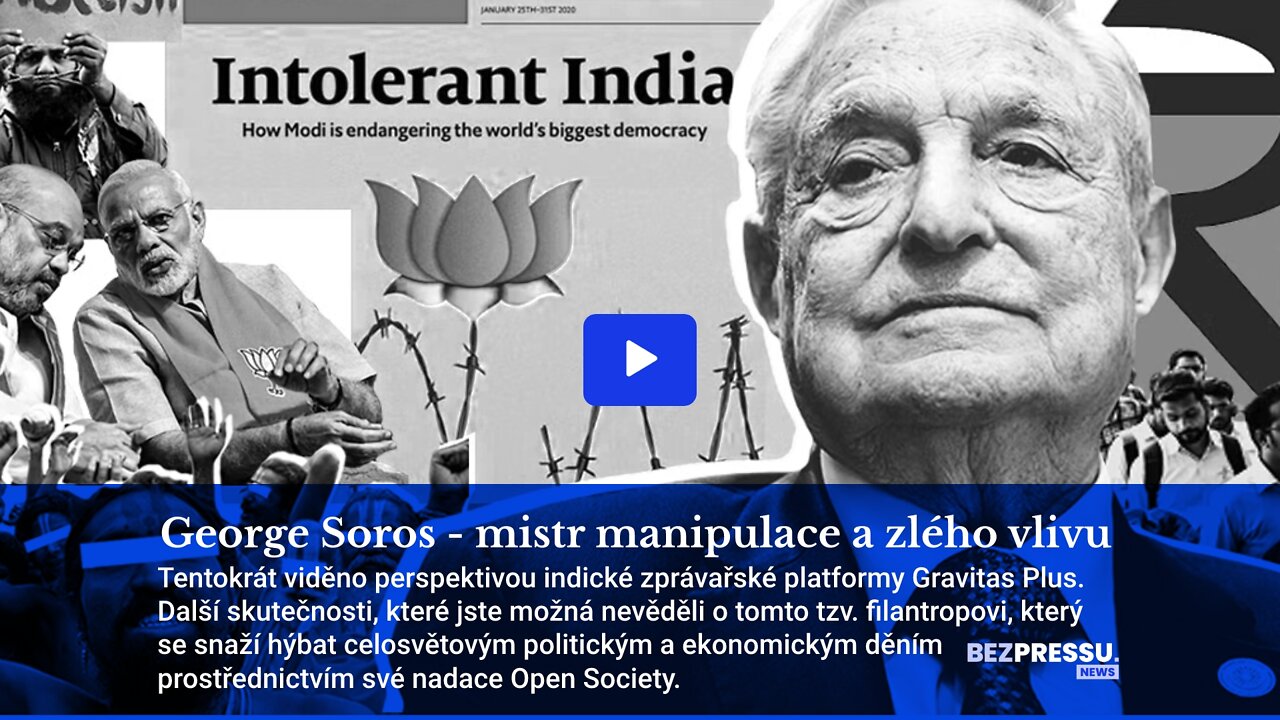 George Soros - mistr manipulace a zlého vlivu