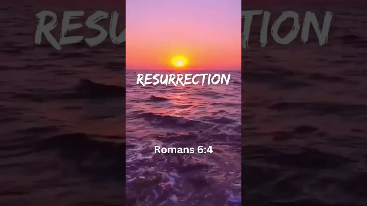 TODAY’S WORD: RESURRECTION ☀️✝️❤️