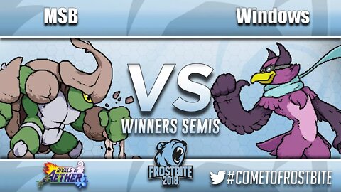 SNT | MSB (Kragg) vs. AF | Windows (Wrastor) - Rivals of Aether Top 8 - Frostbite 2018