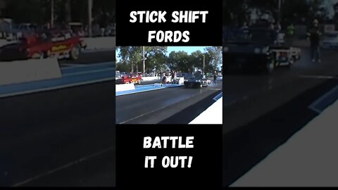 Epic Stick Shift Ford Drag Race! #shorts
