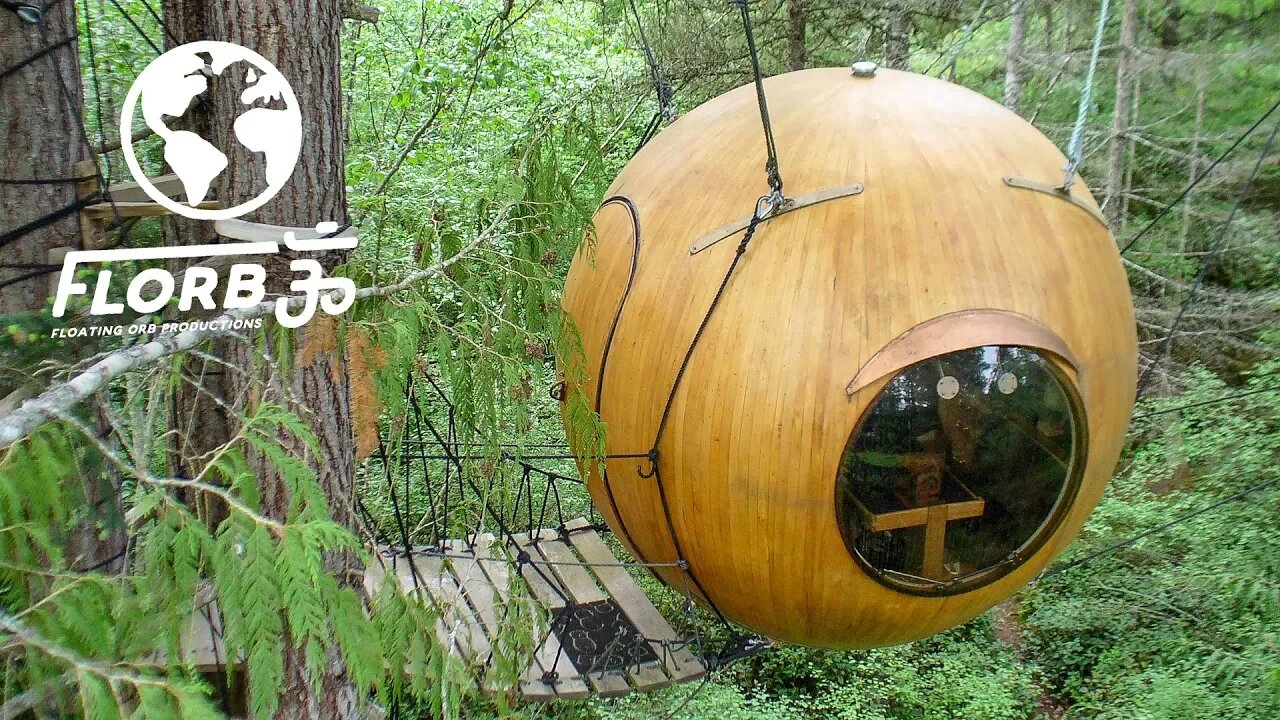 This Treehouse Sphere Feel like Living in a Tree Nut