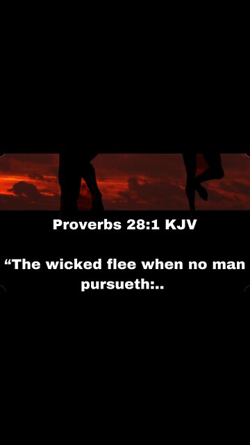 Proverbs 28:1 “The wicked flee... 2nd Generation Christian Television 2GCT #proverbs
