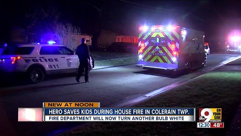 Hero saves kids during house fire in Colerain
