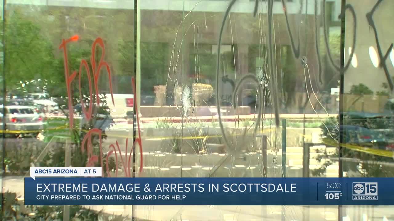 Extreme damage and arrests in Scottsdale