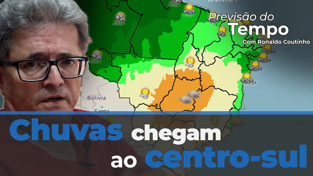 Coutinho Chuvas chegam após temperatura despencar no centro-sul. Veja o que diz Ronaldo Coutinho.