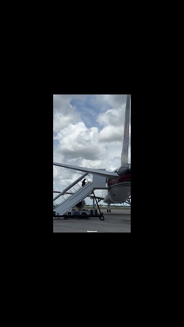President Donald J. Trump on his way to North Carolina!