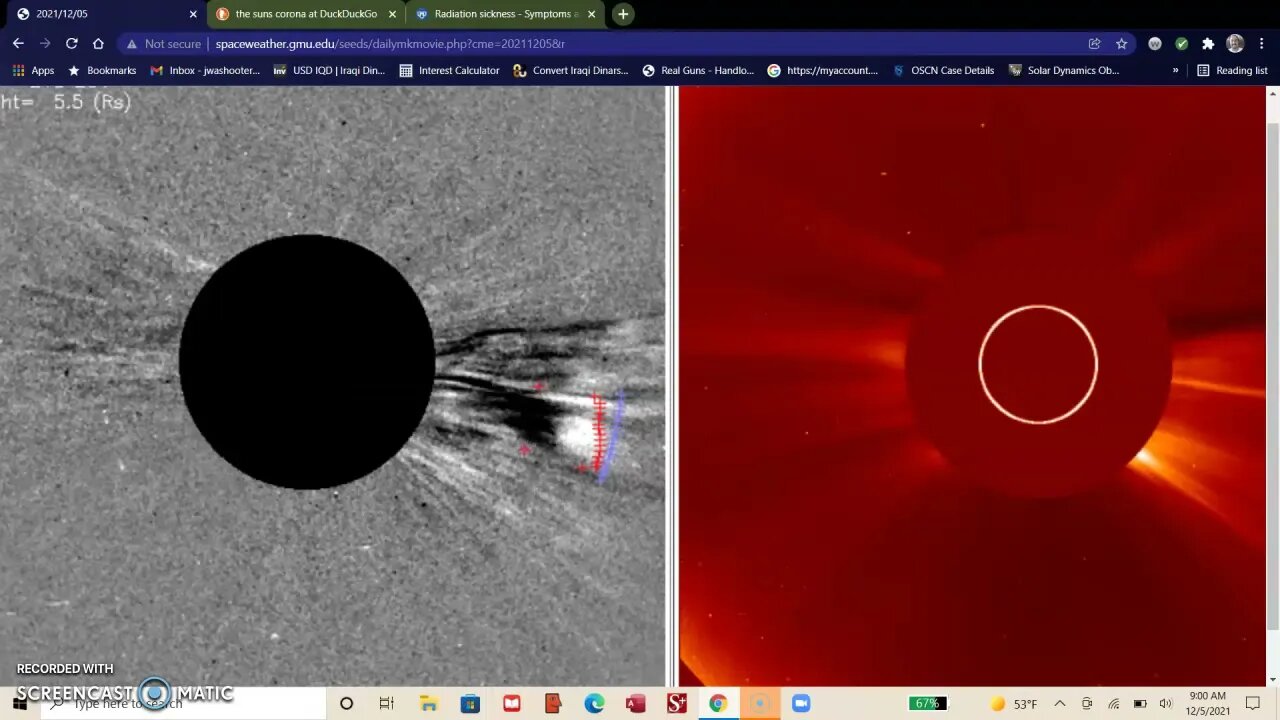CME INBOUND, Flare update, Corona Sickness