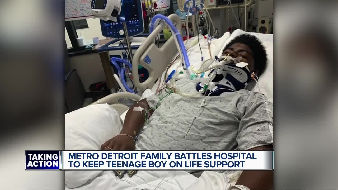 Metro Detroit family fights to keep 16-year-old on life support after doctors declare him brain dead