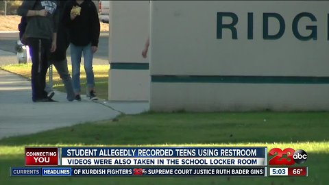 Teen arrested for recording boys using bathroom and changing at high school