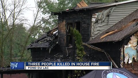 Three people killed in an early morning house fire in Fond du Lac