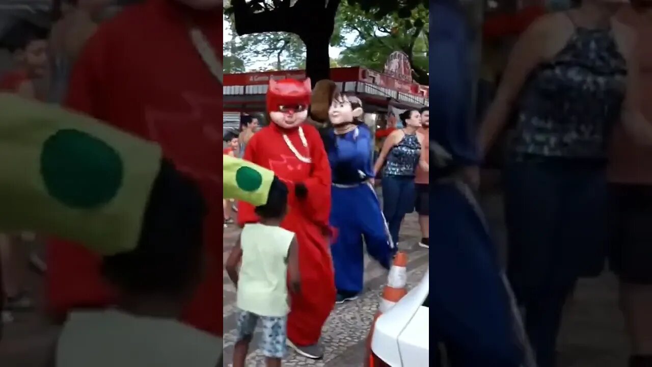 DANÇARINOS SUPER NINJAS DA CARRETA DA ALEGRIA FURACÃO, DANÇANDO FOFÃO, O MÁSKARA, BEN10 E PATATI