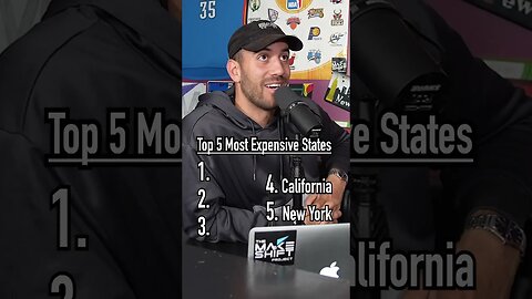 The MOST EXPENSIVE STATES to Live in in the USA! #shorts #top5 #expensive #realestate #costofliving