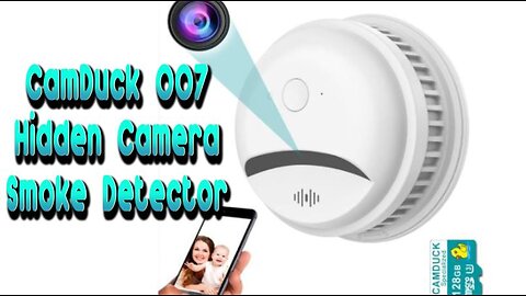 CamDuck 007 Smoke Detector Spy Camera