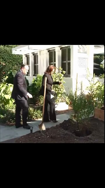 Kamala Harris using a shovel is just as awkward as you’d imagine...