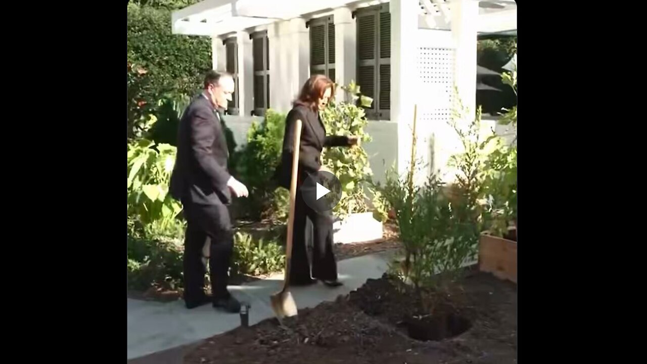 Kamala Harris using a shovel is just as awkward as you’d imagine...