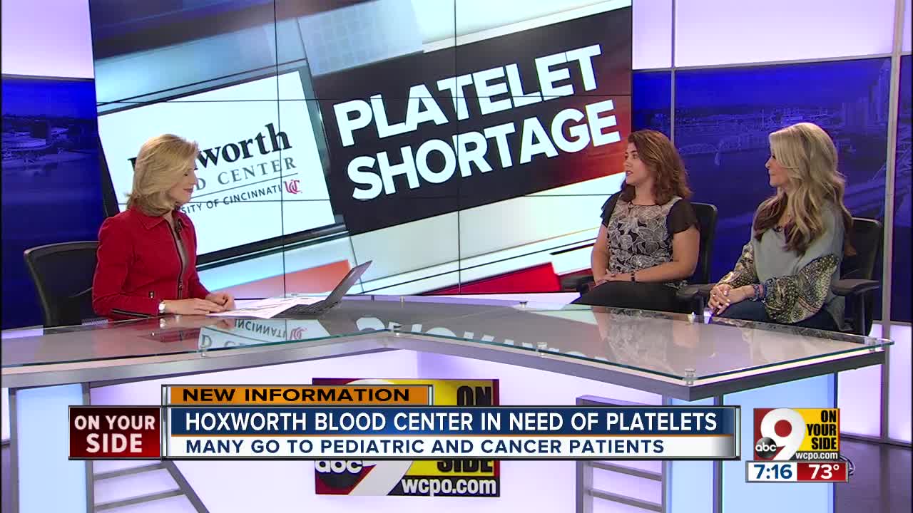 Hoxworth Blood Center appeals for platelet donors