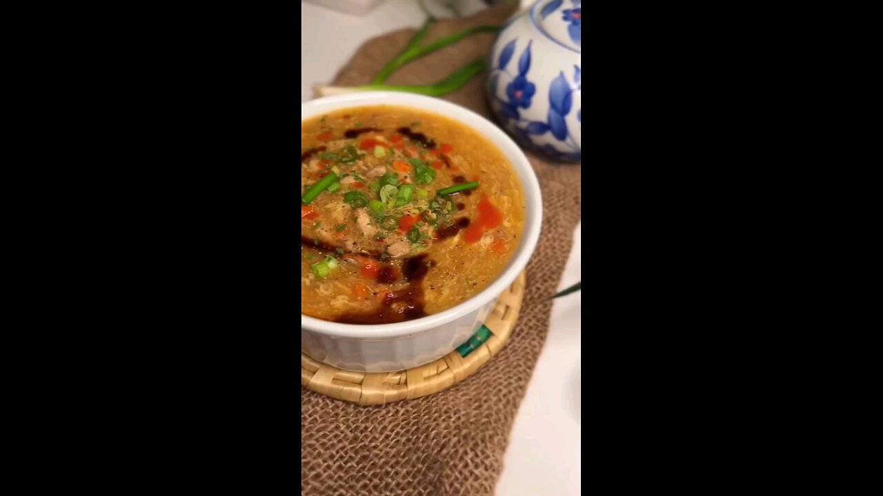 HOT & SOUR CHICKEN SOUP Restaurant style | #chickensoup #hotandsour #souprecipe #chickencornsoup