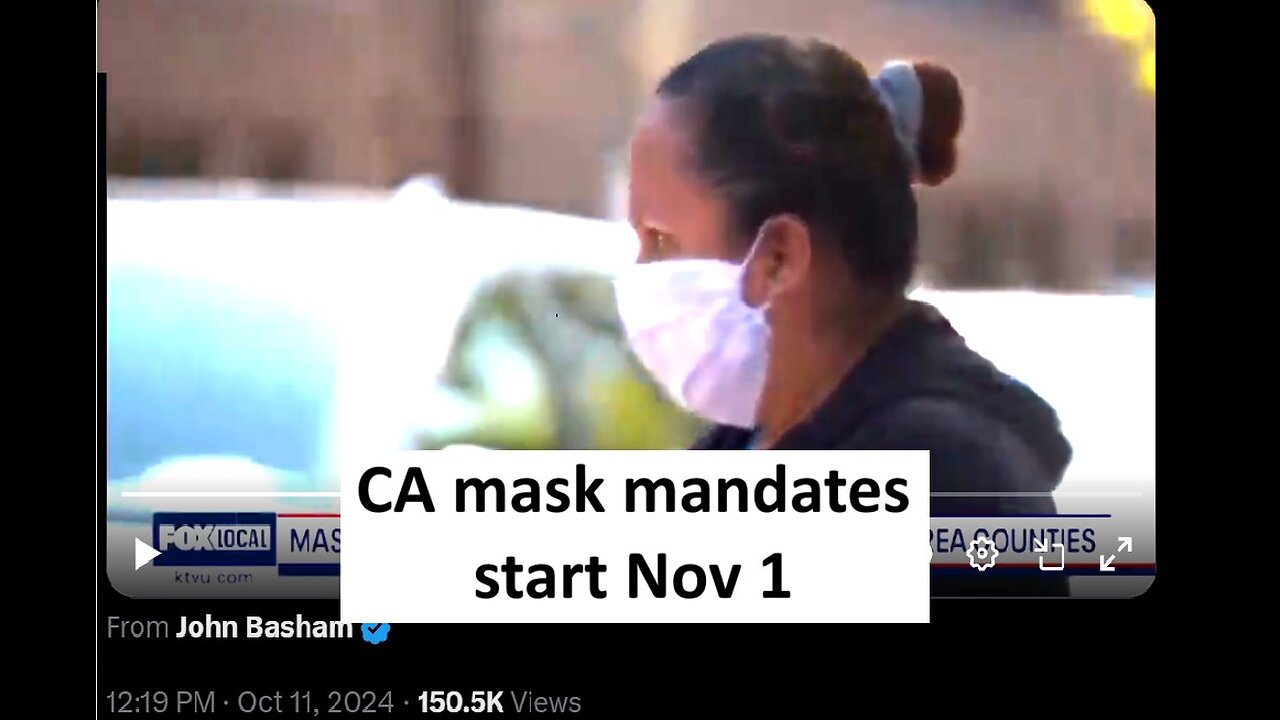 California reinstate mask mandates Nov 1