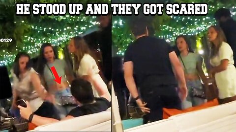 Woman throws drink in mans face and calls him a p****then this happened