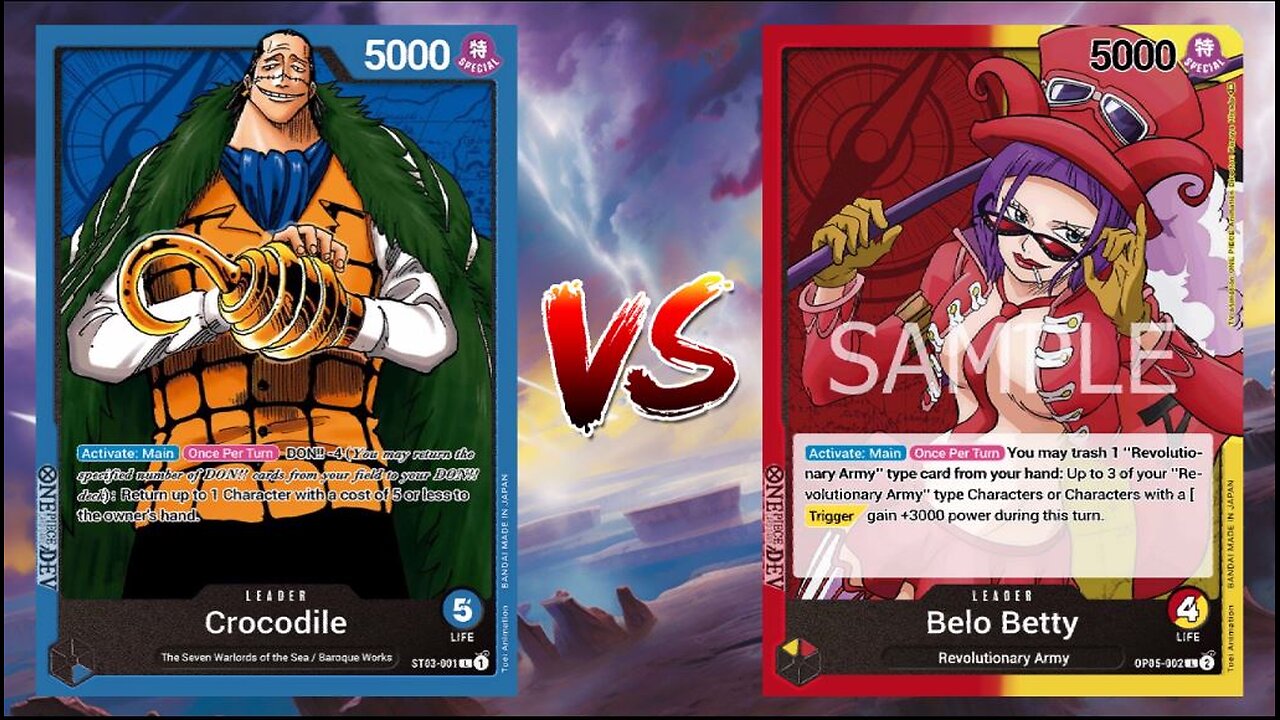 One Piece TCG Sir Crocodile VS Belo Betty!!