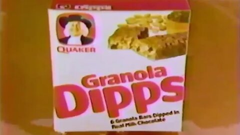 "Granola Dips Jingle" 80's Quaker Commercial (1986 Ad)