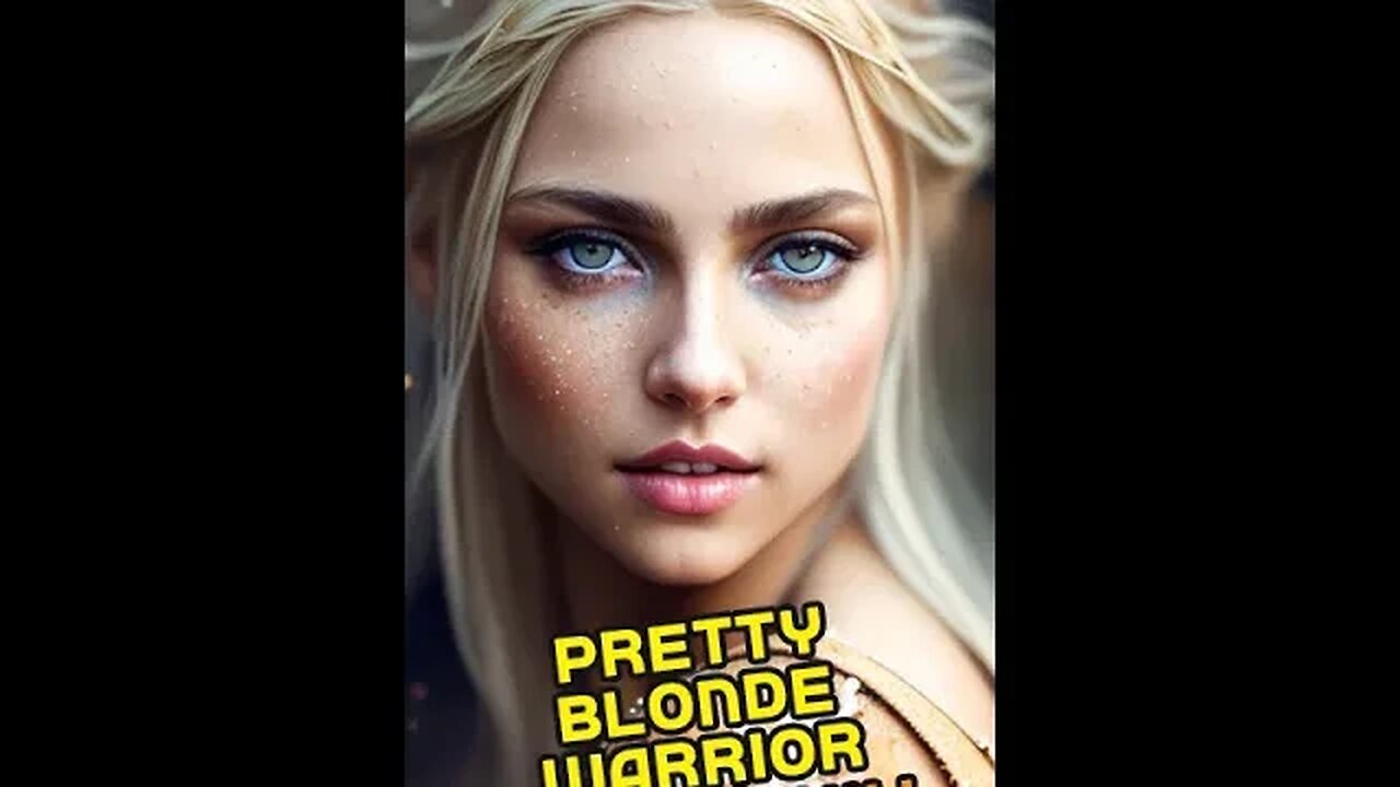 PRETTY BLONDE WARRIOR, ( AI ART, AI GENERATORS ) @MIX_IMAGI