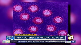 Arizona hepatitis A outbreak tied to San Diego case