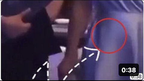 WHAT IN THE WORLD IS MOVING AROUND UNDER HER DRESS..? IT'S ALIVE..!!