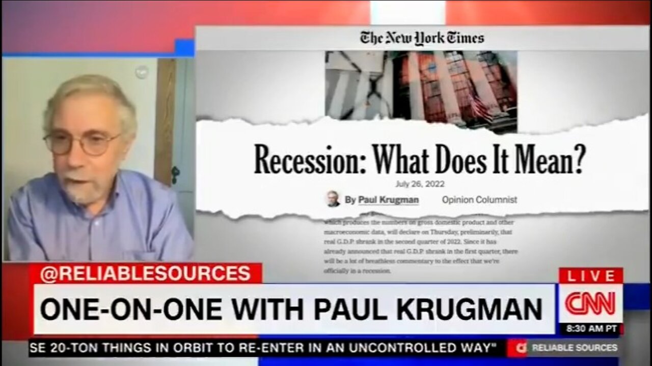 CNN's media reporter is wondering why people are calling a recession by its name - 8/1/22